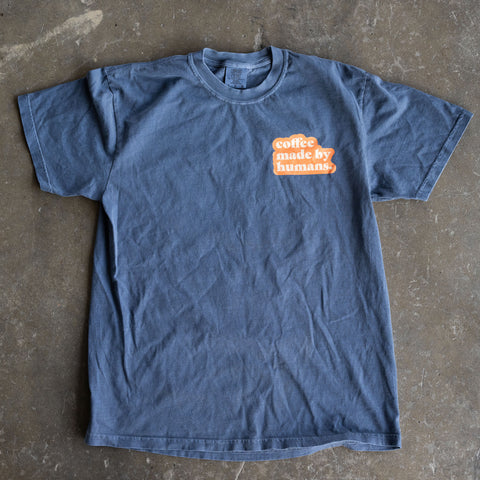 Coffee Made By Humans Denim T-Shirt