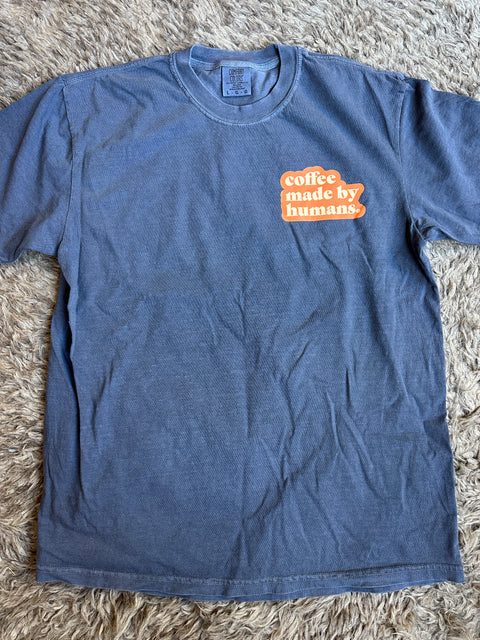 Coffee Made By Humans Denim T-Shirt